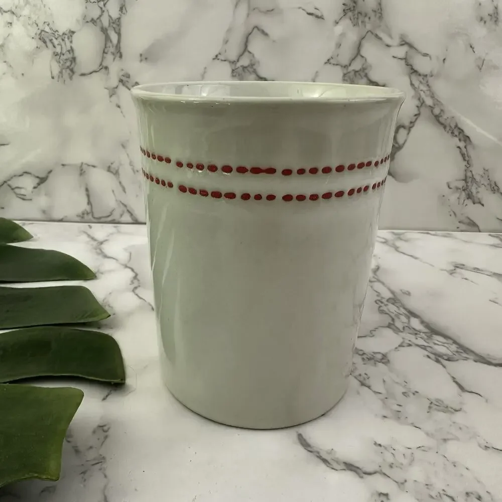 Hearth Hand Magnolia Target Love Coffee Mug White Red Cross Stitch Heart Cup